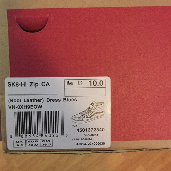 Vans Shoes Sk8hi Zip Dress Blue Poshmark
